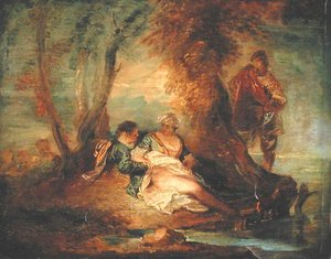 Figuras en el paisaje, c.1700