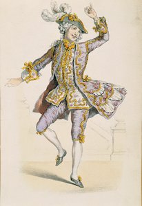 Granjero galante, de dibujo por Jean Antoine Watteau de Jean Antoine Watteau