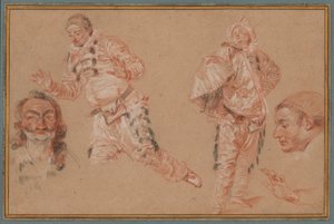 Cómicos italianos de Jean Antoine Watteau