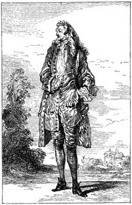 Hombre en traje francés, 1885 de Jean Antoine Watteau