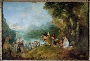 Peregrinación a la isla de Citera (Embarque para Citera) de Jean Antoine Watteau