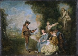 Sueco: The Love Lesson
 La lección de amor de Jean Antoine Watteau