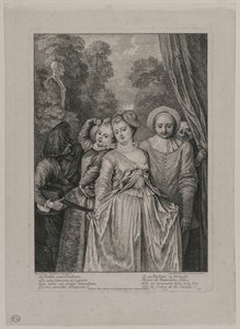 La Ropa es Italiana, 1715-1716 de Jean Antoine Watteau
