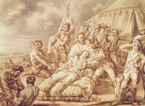 La muerte del marqués de Montcalm de Saint-Veran (1712-59)