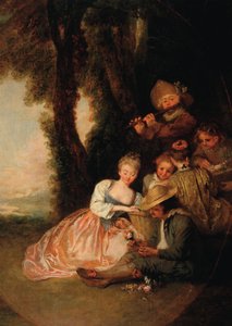 La declaración de amor de Jean Antoine Watteau