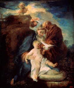 La Sagrada Familia descansa en la huida a Egipto, 1719 de Jean Antoine Watteau