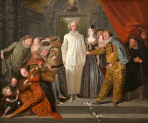 Los comediantes italianos, probablemente 1720