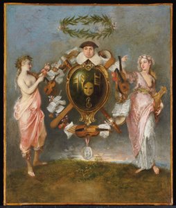 La unión de la comedia y la música de Jean Antoine Watteau