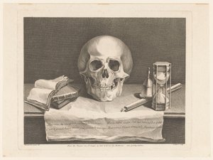Bodegón con símbolos de vanitas de Jean Aubert
