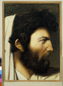 Retrato de un hombre de perfil. Pintura anónima. Museo Granet, Aix en Provence