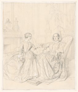 Condesa Charles d’Agoult (nacida Marie de Flavigny) y su hija Claire d’Agoult de Jean Auguste Dominique Ingres