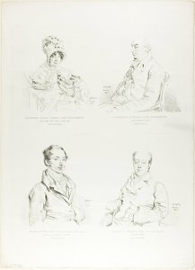 Cuatro retratos de familia de Jean Auguste Dominique Ingres