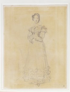 Françoise Leblanc, esposa de Jacques-Louis, secretaria de Elisa ... de Jean Auguste Dominique Ingres
