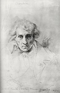 Luigi Cherubini 1760-1842, compositor italiano de Jean Auguste Dominique Ingres