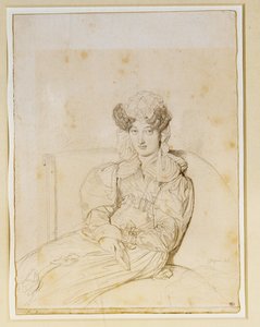 Marie Marcotte de Sainte Marie, cuñada de Marcotte ... de Jean Auguste Dominique Ingres