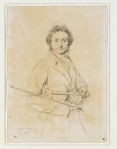 Niccolo Paganini, violinesSt. 1819 ... de Jean Auguste Dominique Ingres