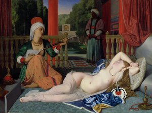 Odalisca con esclavo de Jean Auguste Dominique Ingres