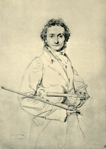 Paganini, Roma, 1819, 1943 de Jean Auguste Dominique Ingres