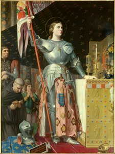 Retrato de Juana de Arco (1412-1431) en la Coronación de Carlos VII (1429) - Pintura de Jean-Auguste-Dominique Ingres (1780-1867) de Jean Auguste Dominique Ingres