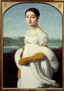 Retrato de Mademoiselle Caroline Riviere de Jean Auguste Dominique Ingres