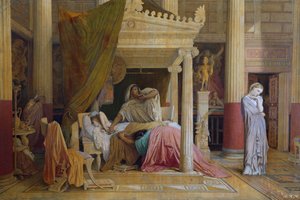 Stratonice o la enfermedad de Antíoco, de Jean Auguste Dominique Ingres (1780-1867) de Jean Auguste Dominique Ingres