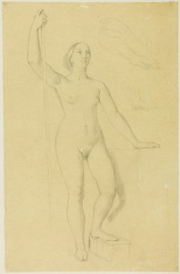 Estudio para Juana de Arco y bocetos de manos
