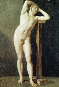 Estudio de un Hombre, c.1801 de Jean Auguste Dominique Ingres