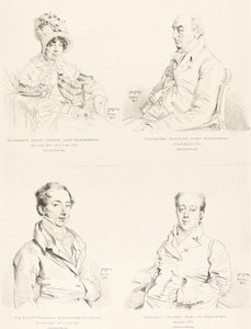 Sylvester (Douglas) Lord Glenbervie; Katherine Anne (North) Glenbervie; Frederic (North) Conde de Guilford; Frederic Sylvester Douglas de Jean Auguste Dominique Ingres