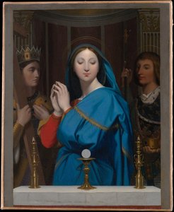 La Virgen adorando a la Hostia de Jean Auguste Dominique Ingres