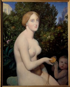 Venus en Pafos, retrato de Madame Balay (1833 - 1901) de Jean Auguste Dominique Ingres