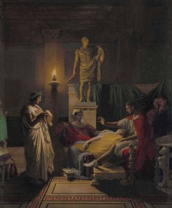 Virgilio leyendo de la Eneida, 1864 de Jean Auguste Dominique Ingres