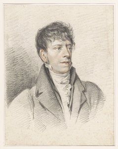Retrato de Jan Hulswit de Jean Augustin Daiwaille