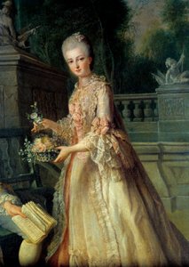 Retrato de Louise Adelaide, futura Duquesa de Orleans (1753-1821) (detalle) de Jean Baptiste Charpentier