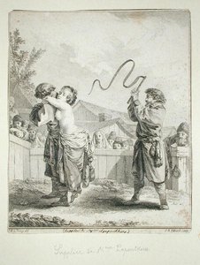 Súplica de Madame Lapoutkine, grabado por Jean Baptiste Tilliard de Jean Baptiste (after) Le Prince