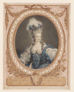 Retrato de María Antonieta de Jean Baptiste Andre (after) Gautier Dagoty