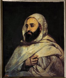 Retrato de Ben Mahi Ed Din Abd El Kader (Abd El-Kader) (1808-1883) Emir argelino