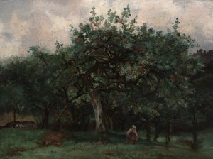 paisaje con niña