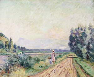 Orillas del Isère en Pontcharra de Jean Baptiste Armand Guillaumin