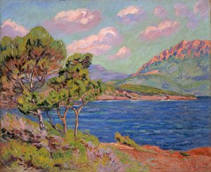 La bahía de Agay, Costa Azul, c. 1910 de Jean Baptiste Armand Guillaumin