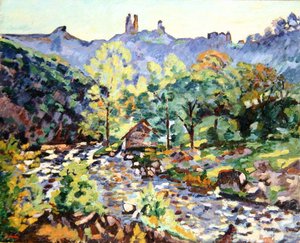 Ruinas del castillo, Crozant, c.1905
