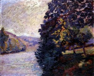 Amanecer en Crozant, Bretaña, c.1916 de Jean Baptiste Armand Guillaumin