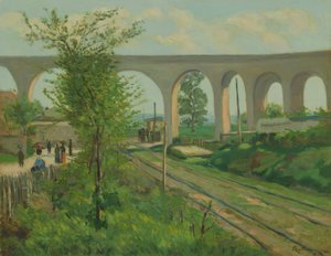 Acueducto de Arcueil en el paso a nivel de Sceaux de Jean Baptiste Armand Guillaumin