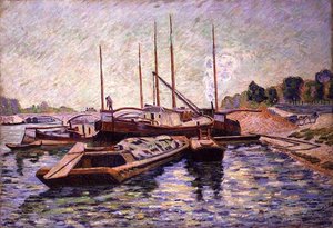 El Sena en Charenton-le-Pont, c.1885 de Jean Baptiste Armand Guillaumin