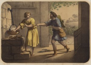 Jacob y Esaú de Jean Baptiste Auguste Leloir