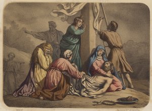 El descendimiento de la cruz de Jean Baptiste Auguste Leloir