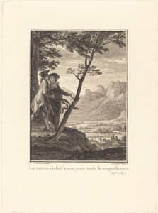 La naturaleza desplegaba ante nuestros ojos toda su magnificencia de Jean Baptiste Blaise Simonet after Jean Michel Moreau