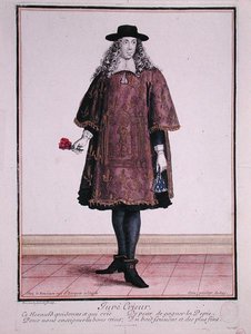 El Pregonero de Beaune, finales del siglo XVII de Jean Baptiste Bonnart