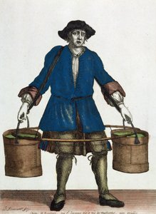 El aguador, finales del siglo XVIII de Jean Baptiste Bonnart