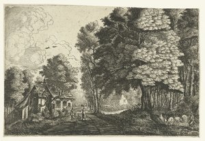 Pastor en un borde del bosque de Jean Baptiste Bonnecroy