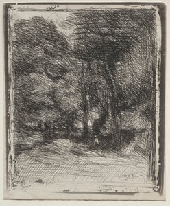 Un recuerdo del Bas-Bréau, impresión original 1858, impreso en 1921